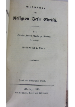 Geschichte der Religion Jesu Christi, tom 32, 1838 r.