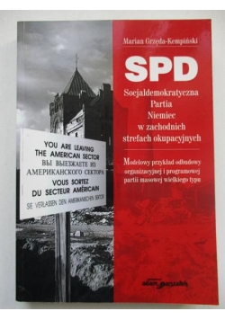 SPD Socjaldemokratyczna Partia Niemiec w zachodnich strefach okupacyjnych