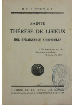 Sainte therese de lisieux,1925r.