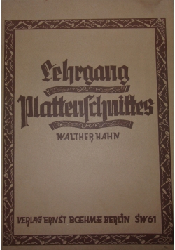Lehrgang Plattenschnittes