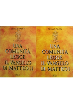 Una Comunita Legge Il Vangelo Di Matteo Tom I i II