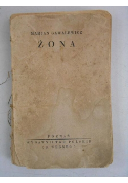 Żona, ok. 1920 r.