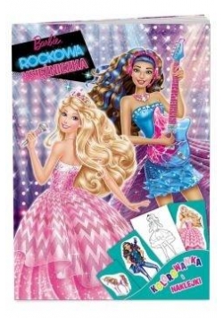 Kolorowanka i naklejki. Barbie. Rockowa...