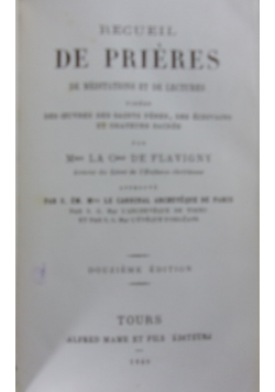 Recueil De Prieres, 1869 r.