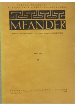 Meander, Rok XLI, Nr 10