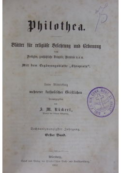 Philothea, 1862 r.