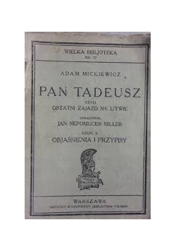 Pan Tadeusz ,1928 r.