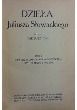 Dzieła Juliusza Słowackiego