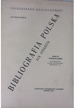 Bibliografia Polska XIX stulecia, Tom IV