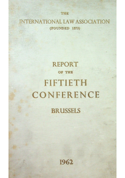 Report of the fiftieth conference brussels