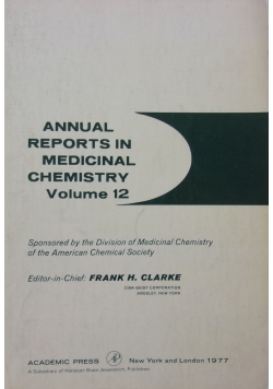 Annual reports in medicinal chemistry volume 12