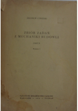 Zbiór zadań z mechaniki budowli, część II