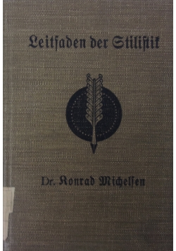 Leitsaden der Stilistik, 1913 r.