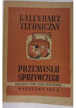 Kalendarz techniczny przemysłu spożywczego , 1946 r.