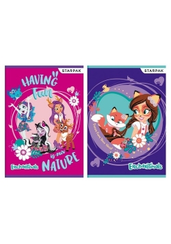 Zeszyt A5 w kratkę 16 kartek Enchantimals 20 sztuk mix