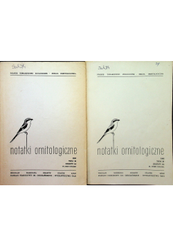 Notatki ornitologiczne 26 2 tomy