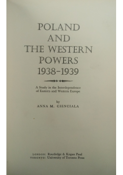 Poland and the Western powers 1938-1939