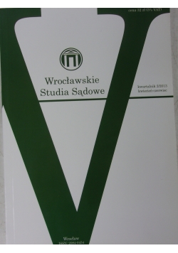 Wrocławskie studia sądowe 2/2013