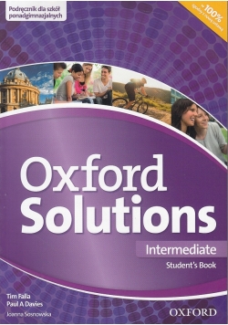 Oxford Solutions Intermediate Students Book