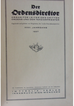 Der Ordensdirektor, 1937 r.