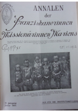 Annalen der Franziskanerinnen , 1933 r.