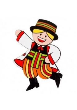Magnes drewniany - Łowiczak FOLKSTAR