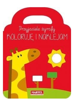 Przyjaciele żyrafy - koloruję i naklejam