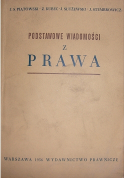 Podstawowe wiadomości z prawa