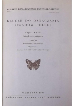 Klucze do Oznaczenia Owadów Polskich