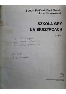 Szkoła gry na skrzypcach  część 1