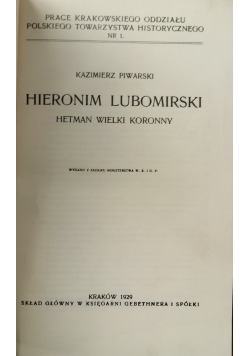 Hieronim Lubomirski 1929 r.