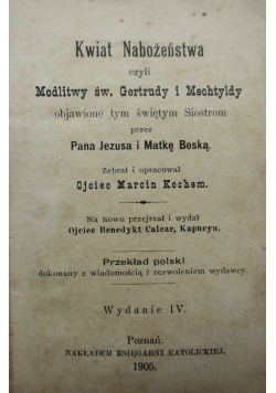 Kwiat Nabożeństwa , 1905 r.