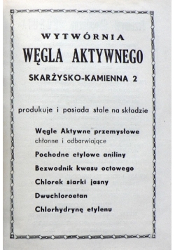 Kalendarz Chemiczny ,1939r.