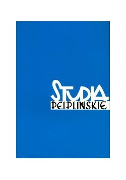 Studia pelplińskie Tom XXVII