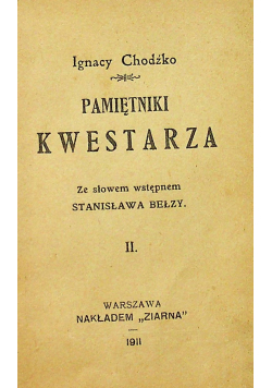 Pamiętniki kwestarza 1911 r