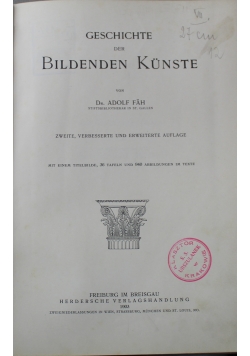 Geschichte der Bildenden Kunste Zweite Auflage 1903 r.