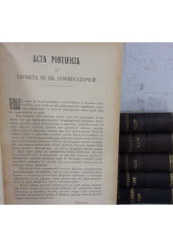 Acta pontificia, t. I-VI