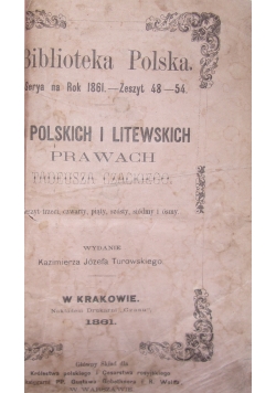 Biblioteka Polska. 1861r.