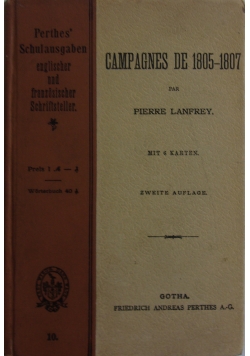 Campagnes de 1805-1807, 1908 r.