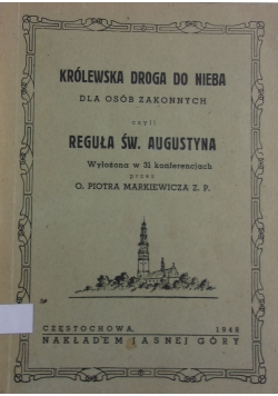 Królewska droga do nieba dla osób zakonnych ,1948r.