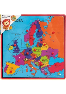 Drewniana mapa Europy