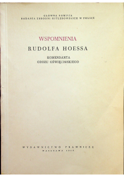 Wspomnienia Rudolfa Hoessa