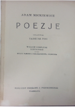 Utwory Adama  Mickiewicza, 1931 r.