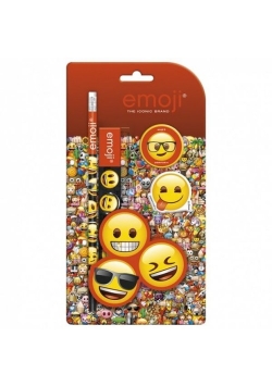 Zestaw 4 przyborów szkolnych Emoji 10
