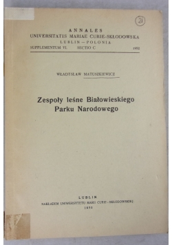 Zespoły leśne Białowieskiego Parku Narodowego