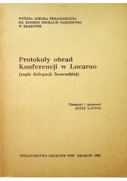 Protokoły obrad Konferencji w Locarno