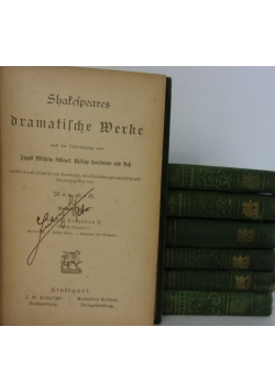 Shakespeares dramatische Werke. Zestaw 7 książek, ok 1885 r.