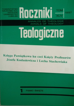 Roczniki Teologiczne tom XLIV zeszyt 1