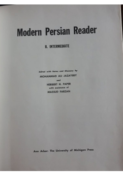 Modern Persian Reader