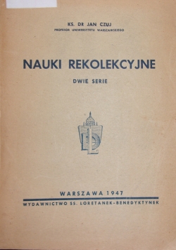 Nauki rekolekcyjne dwie serie 1947 r